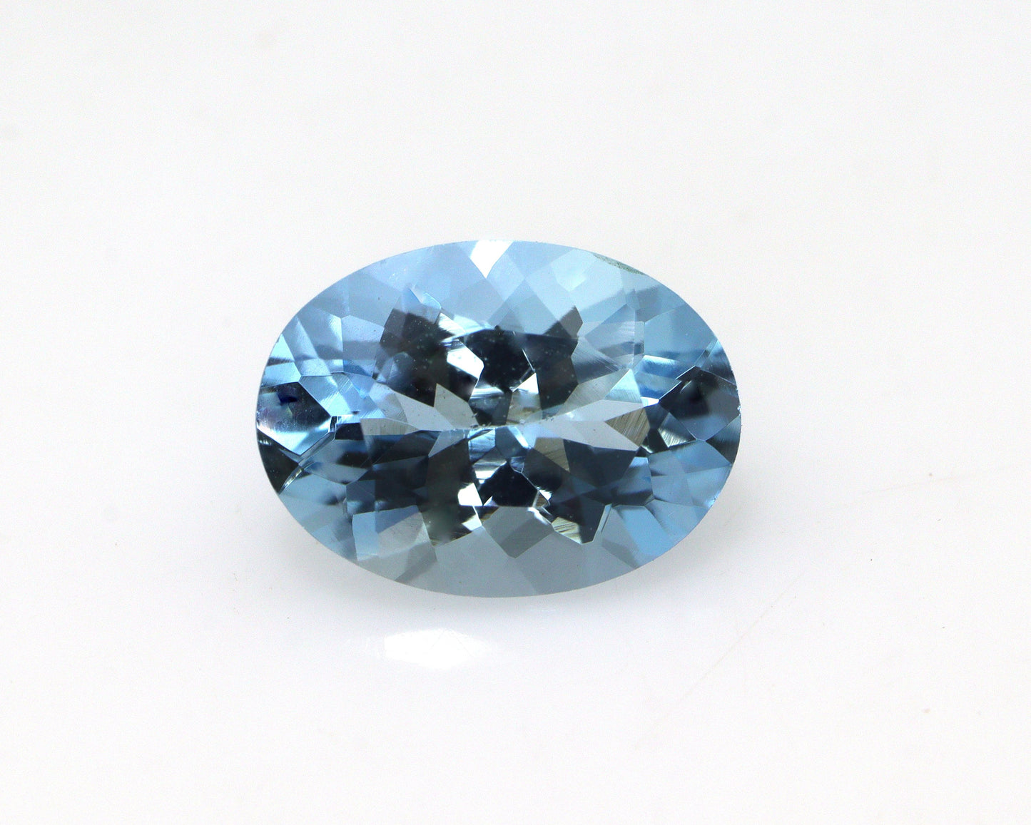 1.75 Ct Dark Blue Natural Aquamarine Oval Cut | AAA+ Unheated Eye Clean Loose Gemstone for Ring & Pendant
