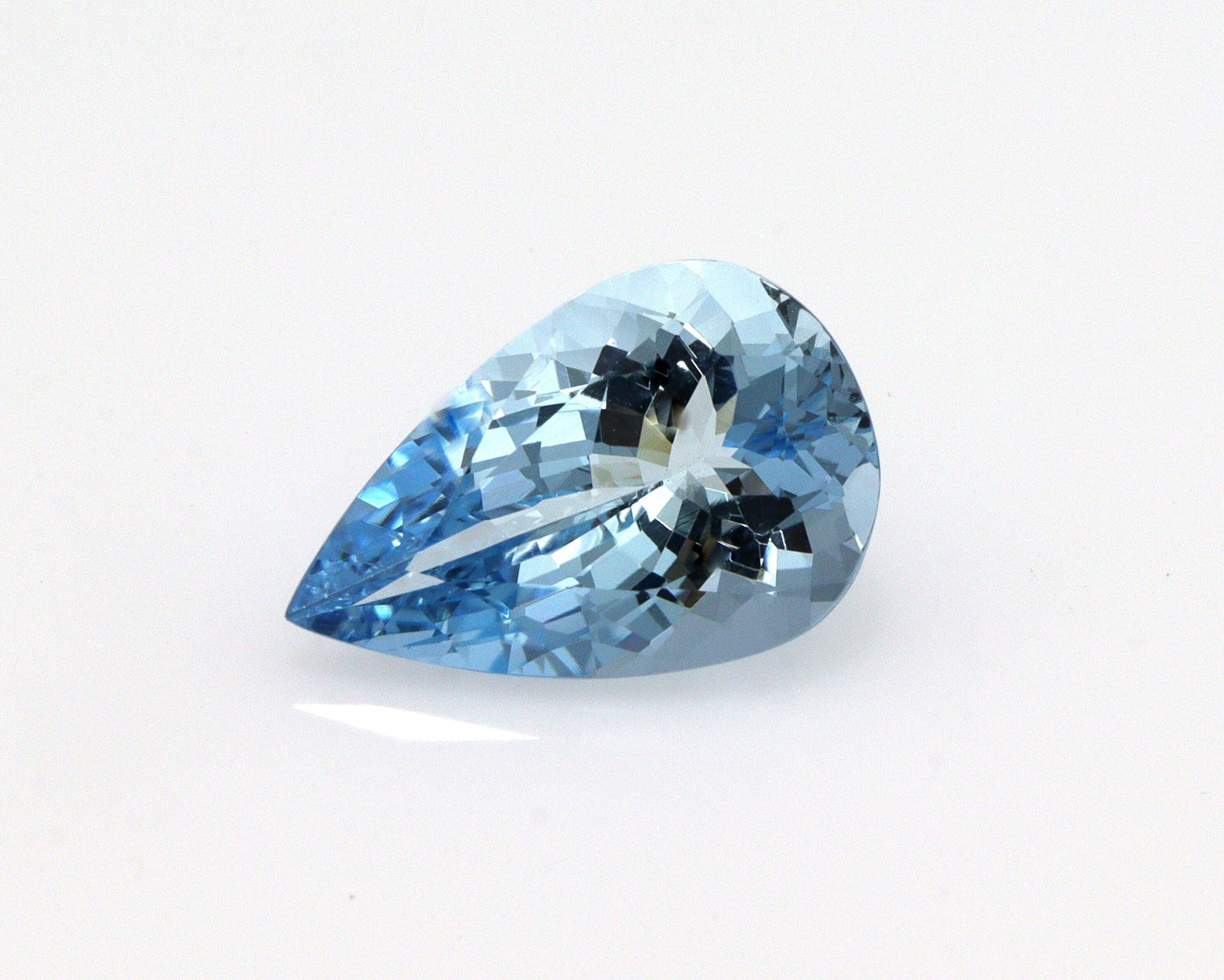 AAA+ Natural Aquamarine 3.2 Ct Pear Cut | Top Medium-Dark Blue | Loupe Clean | Unheated | March Birthstone | Perfect for Ring or Pendant