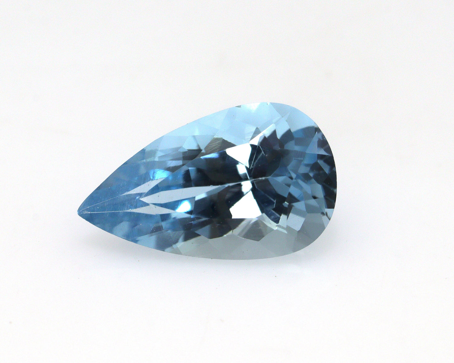 TOP Blue! 1.8 Ct Natural Dark Aquamarine Pear Cut – Deep Blue AAA | 11×6.6 mm Loupe Clean | Unheated & Untreated | Engagement Ring Stone