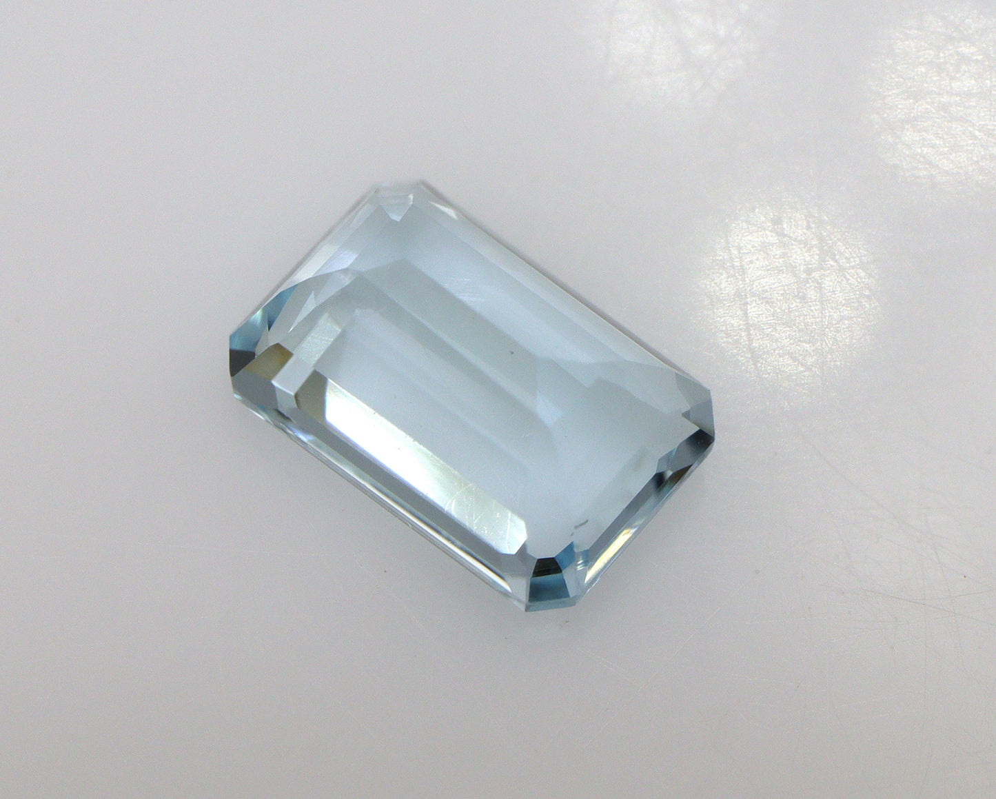 Natural Light Blue Aquamarine 1.4 Ct Emerald Cut | 8.1 × 5.5 mm Faceted Loose Gemstone | March Birthstone