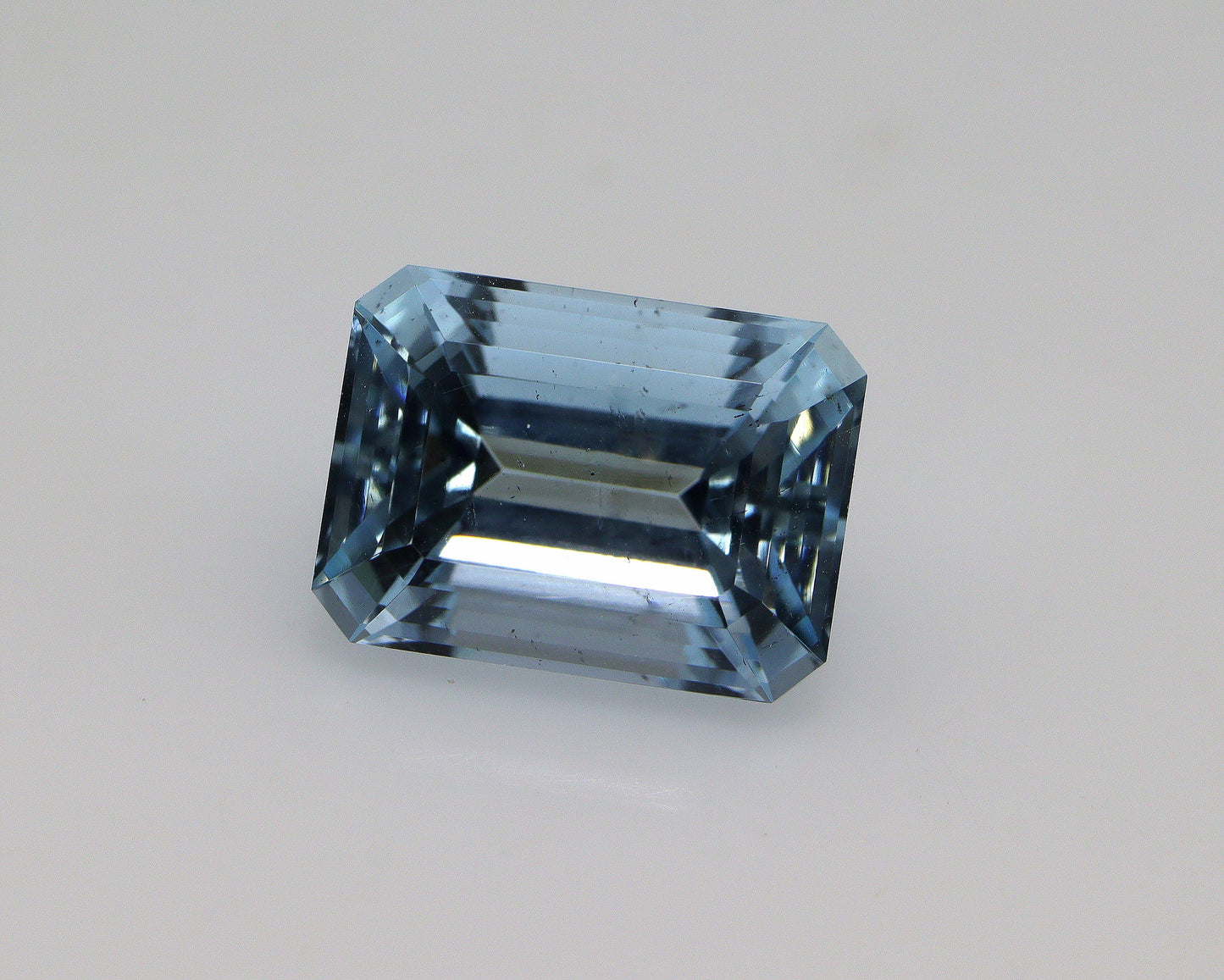 4.8 Ct Emerald Cut Aquamarine | 11.4x8.4 mm Natural Sea Blue Gemstone For Solitaire Ring or Aquamarine Pendant