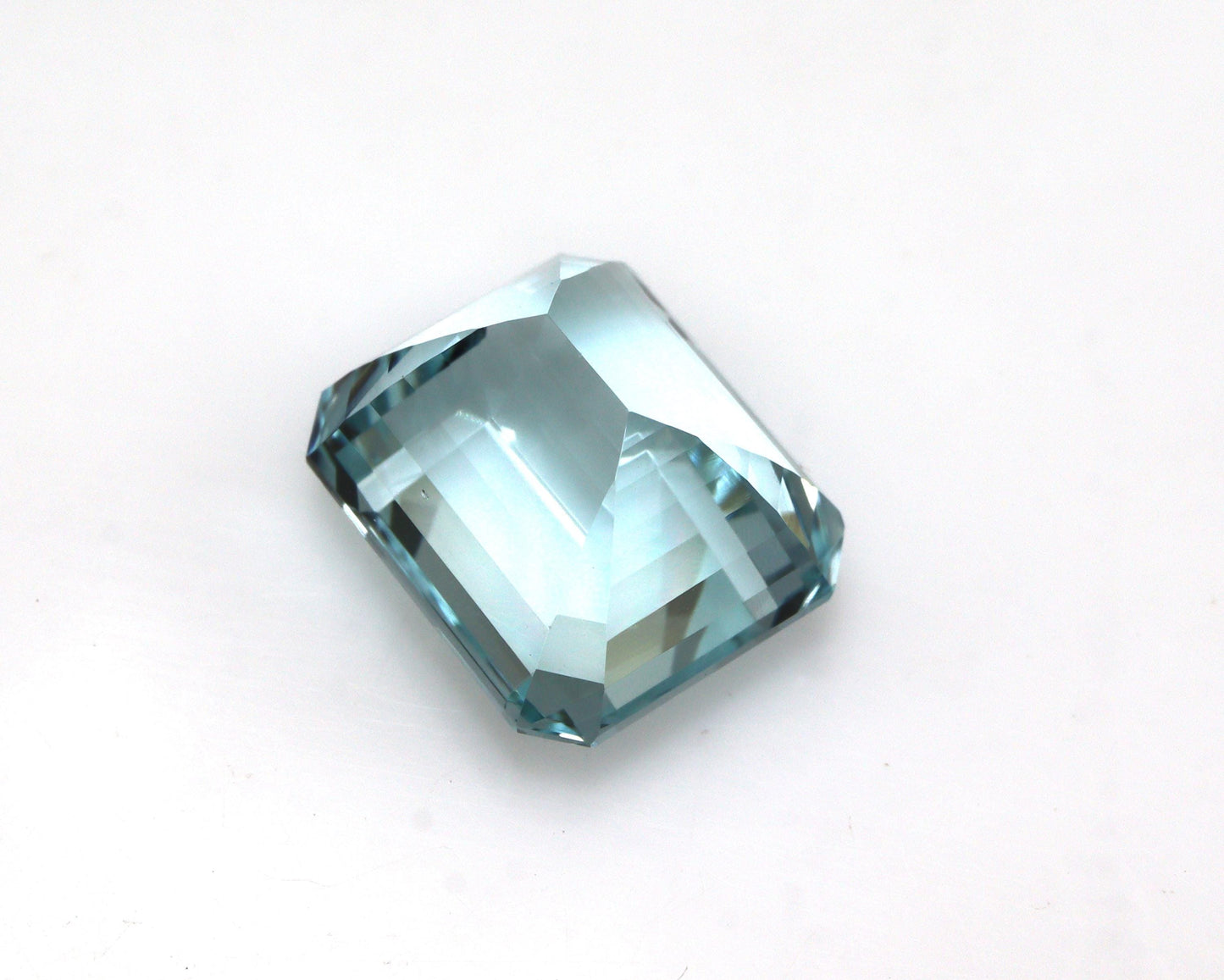 10.4 Ct Greenish Blue Aquamarine | Emerald Cut Gem 13x11.3mm | Flawless Brazilian Aquamarine | AAA Loose Gem for Ring, Big Emerald Cut Ring
