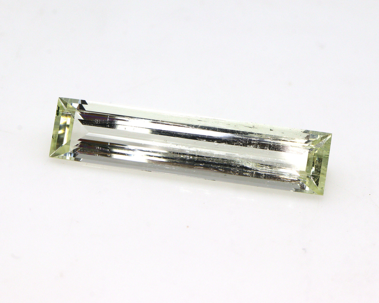 27.2x6 mm Natural Yellow Aquamarine Long Baguette, 6.6 Cts Unique Cut Heliodor, Skinny Cut, Pencils, Sleek Pendant, Bar Pendant, Vertical