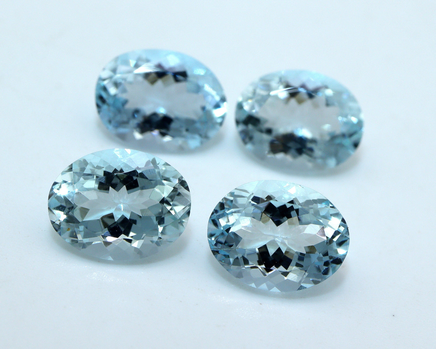 9x7 mm AAA Aquamarine Oval Wholesale Stones | Natural Calibrated Gemstone for Rings & Pendants, Loose Faceted Stone