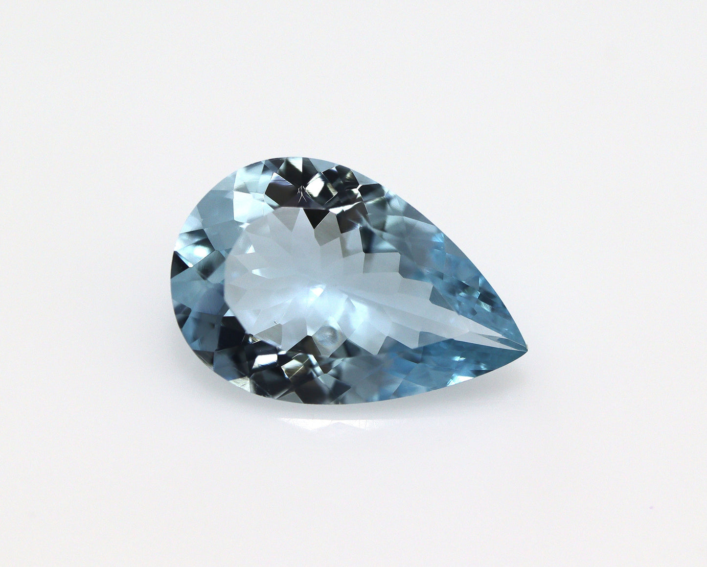 VIBRANT BLUE! 5.7 Cts Natural Aquamarine Pear, Faceted Blue Aquamarine For Aquamarine Pear Cut Engagement Ring, Aquamarine Diamond Pendant