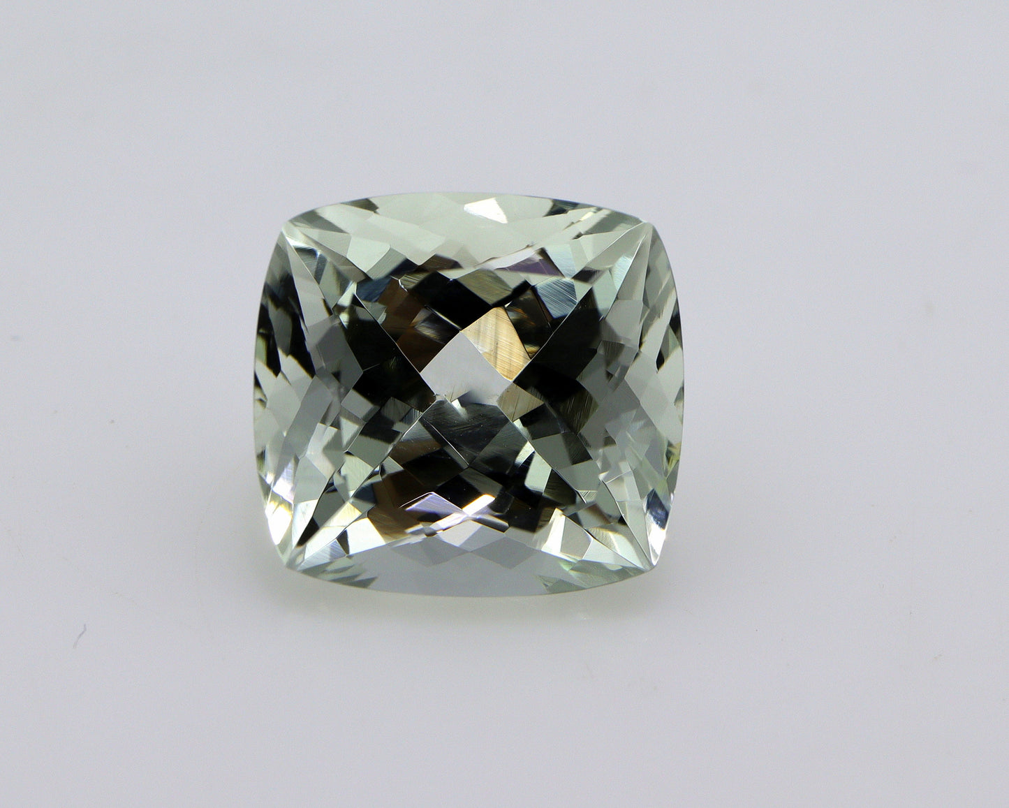 8 Ct Natural Aquamarine Cushion Cut 12.8x12 mm, Yellow Greenish Gemstone, Large March Birthstone, Loose Aquamarine