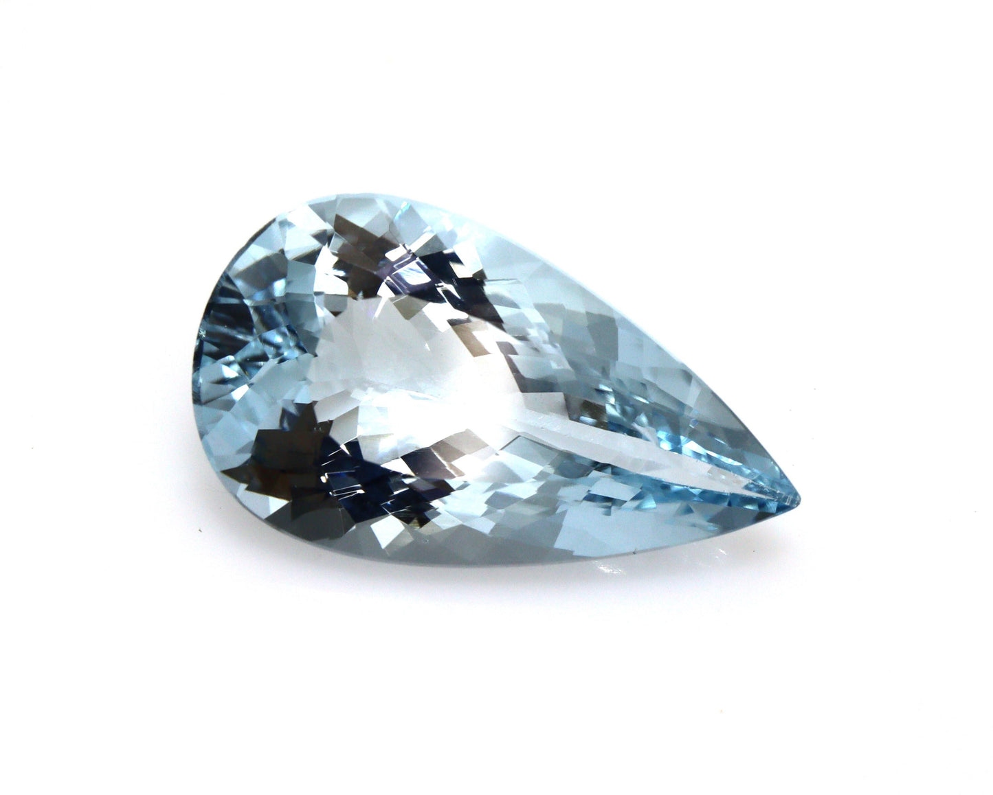 6.3 Ct Natural Aquamarine Pear Cut 19x11 mm | AAA Blue Faceted Gemstone | Loose Aquamarine for Ring, Pendant, Necklace, March Birthstone