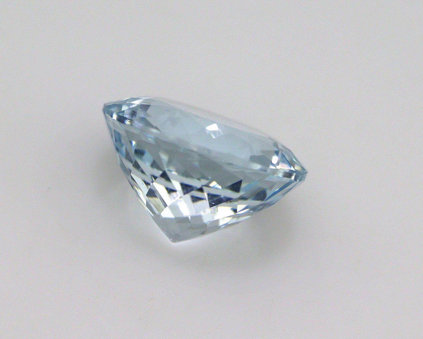 12 mm Aquamarine Round Cut Gemstone, 5.8 Ct AAA Micro Faceted Natural Aquamarine, Large Round Stone for Engagement Ring, Earrings