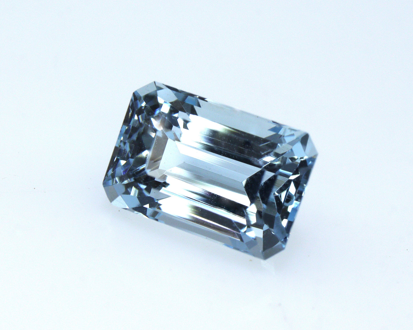 1.9 Ct Emerald Cut Aquamarine | AAA Natural Aquamarine for Jewelry | East West Ring Gemstone | Eye Clean | Horizontal Ring | East West Ring