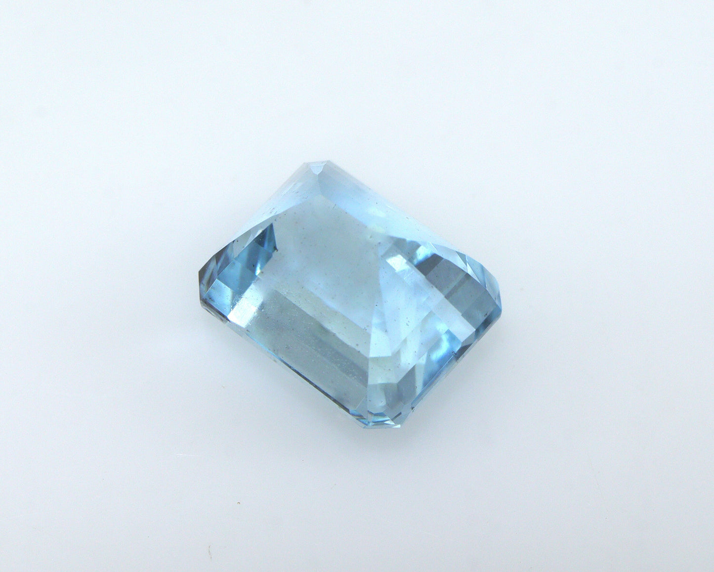 4.4 Ct Natural Aquamarine Emerald Cut 10x8 mm | Top Blue Loose Gemstone for Ring, Statement Jewelry