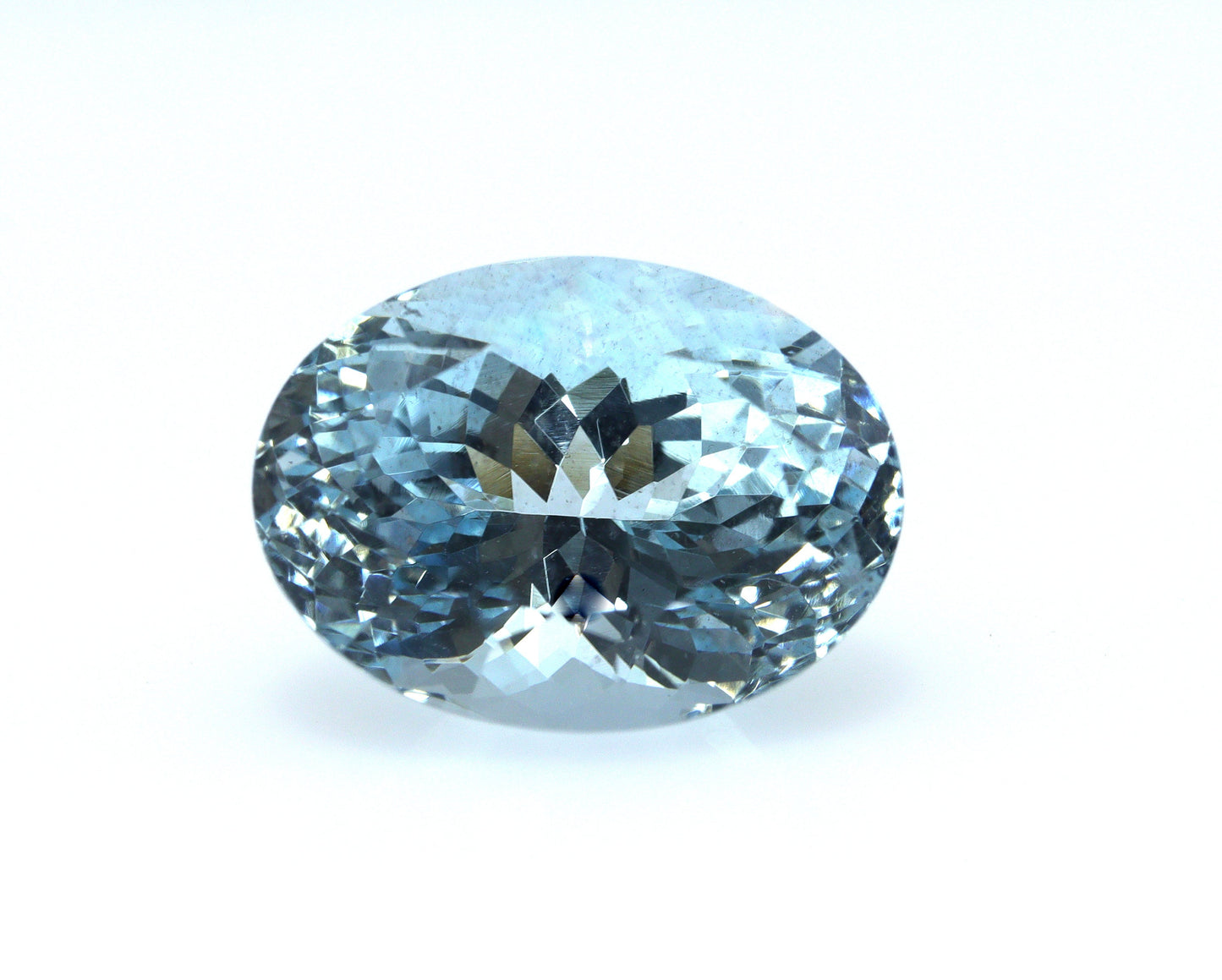 5.4 Ct Aquamarine Oval, 12.8x9.5mm Eye Clean Gem, Sparkling Top Blue Stone for Pendant or Ring, Natural & Unheated, High Quality Aquamarine