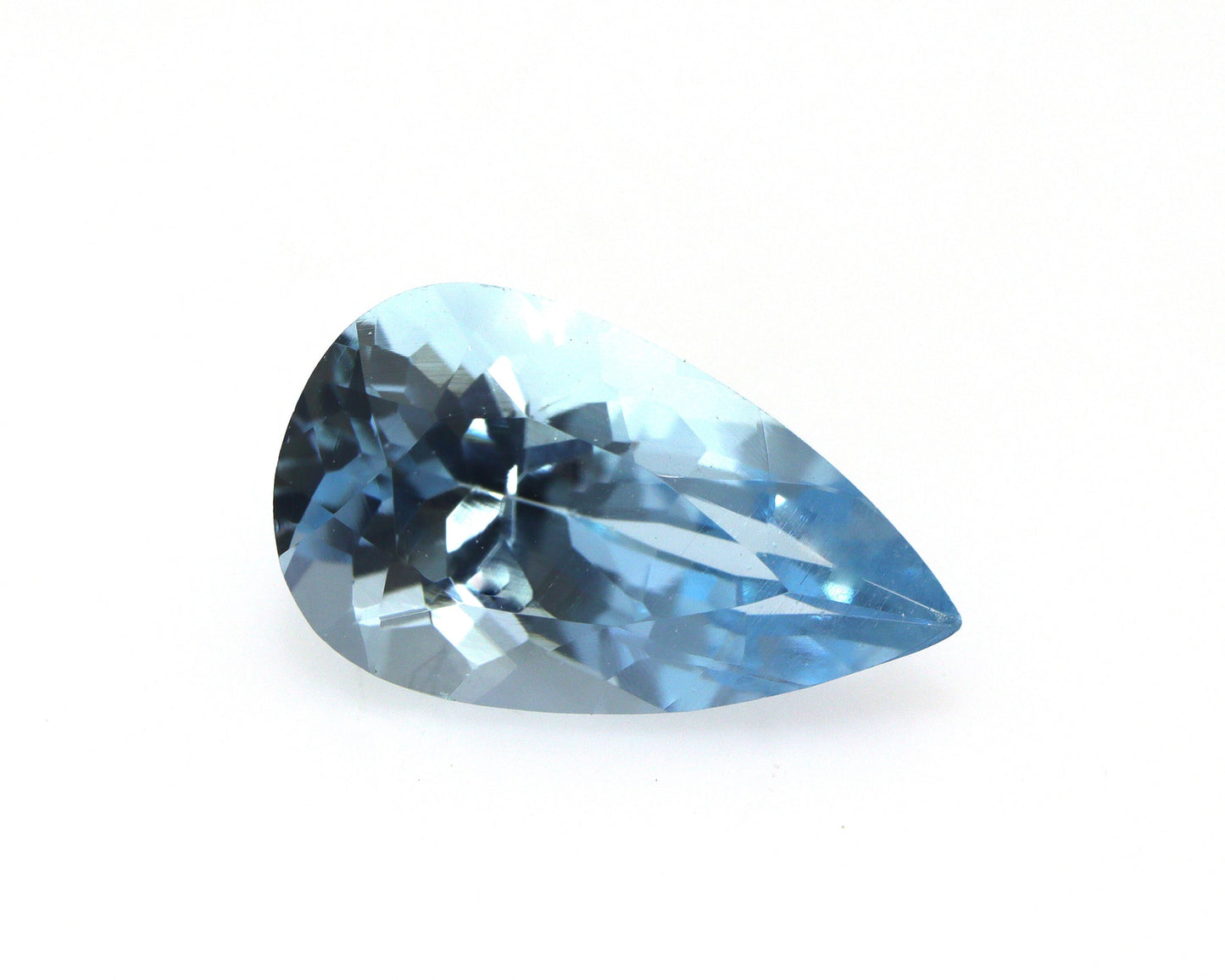 TOP Blue! 1.8 Ct Natural Dark Aquamarine Pear Cut – Deep Blue AAA | 11×6.6 mm Loupe Clean | Unheated & Untreated | Engagement Ring Stone