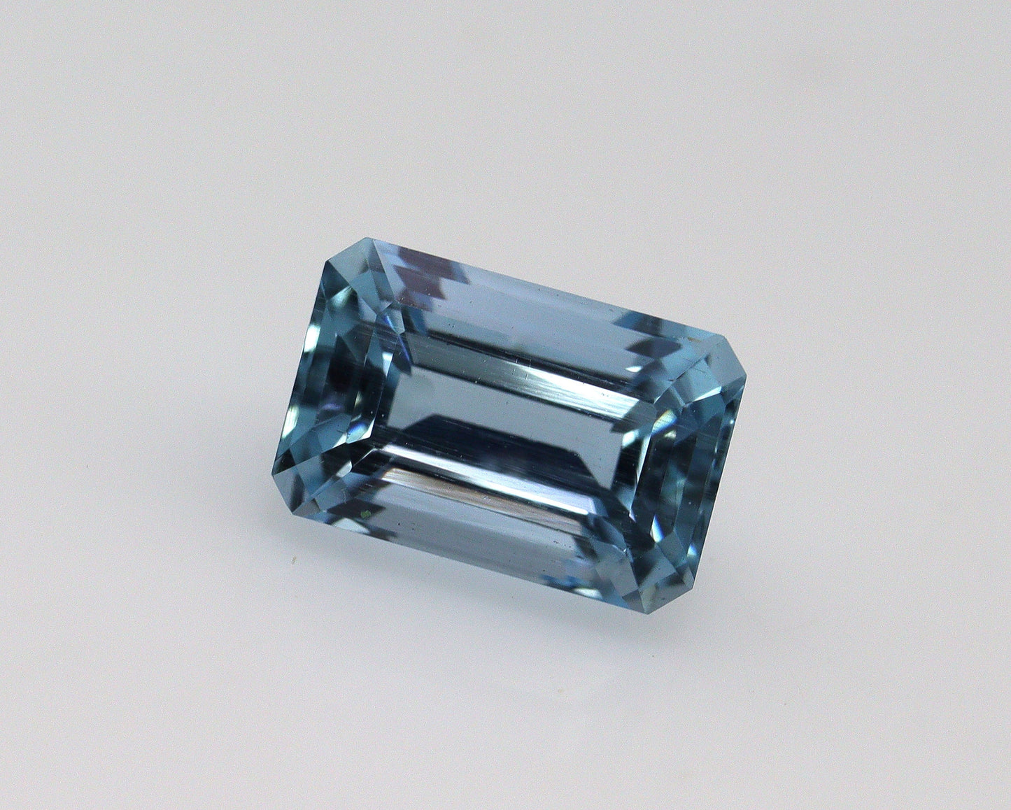 1.5 Ct Emerald Cut Aquamarine | AAA Natural Blue Gemstone | 7.9x5.2 mm Ocean Blue | March Birthstone | For Engagement Ring or Pendant