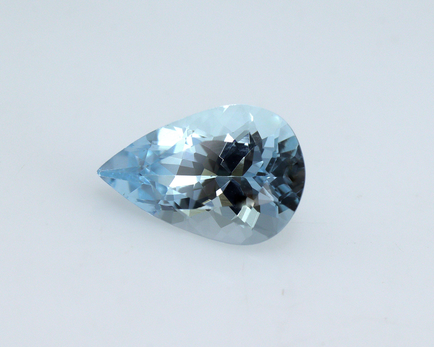 1.54 Ct Natural Aquamarine Pear Cut, 10.2x7 mm Medium Blue Gemstone, AAA Aquamarine for Drop Pendant, Tear Drop Pendant Necklaces