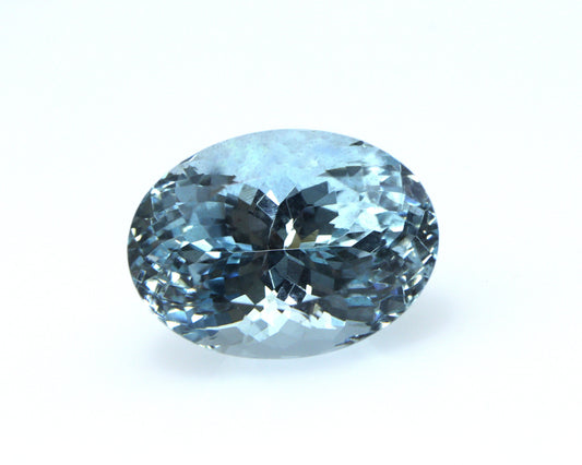5.4 Ct Aquamarine Oval, 12.8x9.5mm Eye Clean Gem, Sparkling Top Blue Stone for Pendant or Ring, Natural & Unheated, High Quality Aquamarine