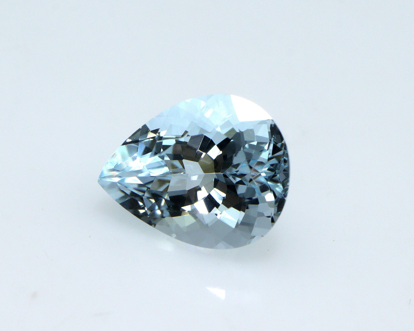 2.1 Ct AAA Natural Aquamarine Pear Cut | Medium Blue Aquamarine | March Birthstone | Loupe Clean Loose Gemstone for Ring or Pendant