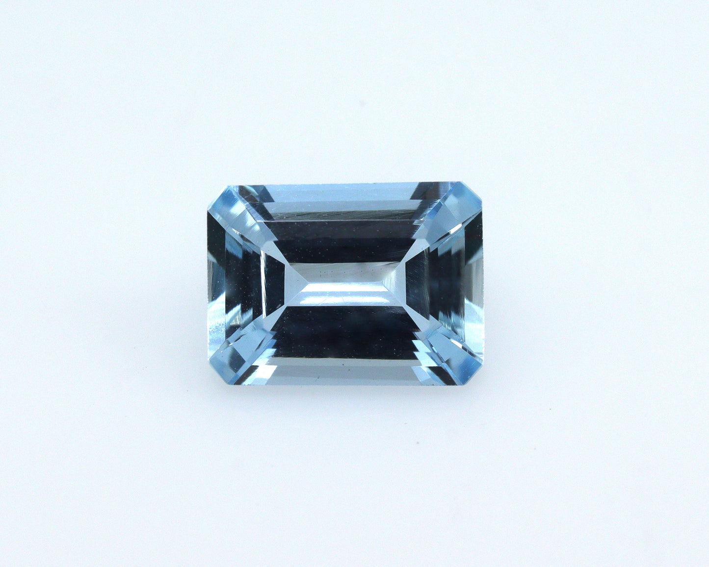 1.4ct Emerald Cut Aquamarine | AAA Natural Blue Gemstone | Eye Clean Aquamarine for Ring | 8.3x6mm Custom Jewelry Stone, Custom Ring Stone