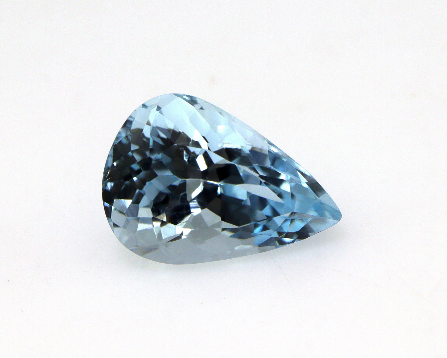 AAA Natural Aquamarine 3.2 Ct Pear Cut Gemstone | Loupe Clean Blue Aquamarine | March Birthstone | Unheated Untreated Aquamarine for Ring