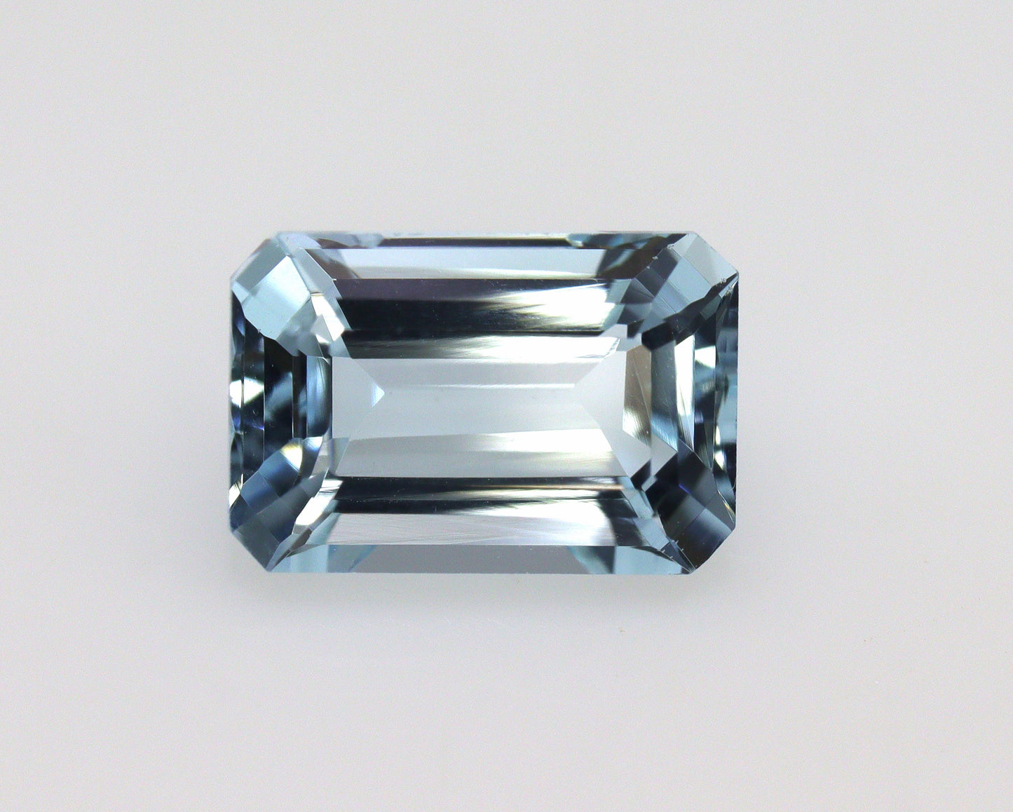 Natural Light Blue Aquamarine 1.4 Ct Emerald Cut | 8.1 × 5.5 mm Faceted Loose Gemstone | March Birthstone
