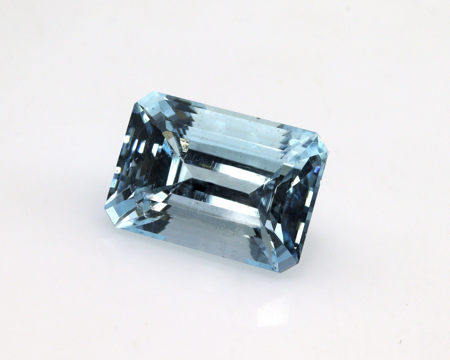 7.1 Ct Aquamarine Emerald Cut 13.5x9.6 mm | Big Dark Blue Gemstone | March Birthstone | Loose Aquamarine for Ring, Pendant, Necklace