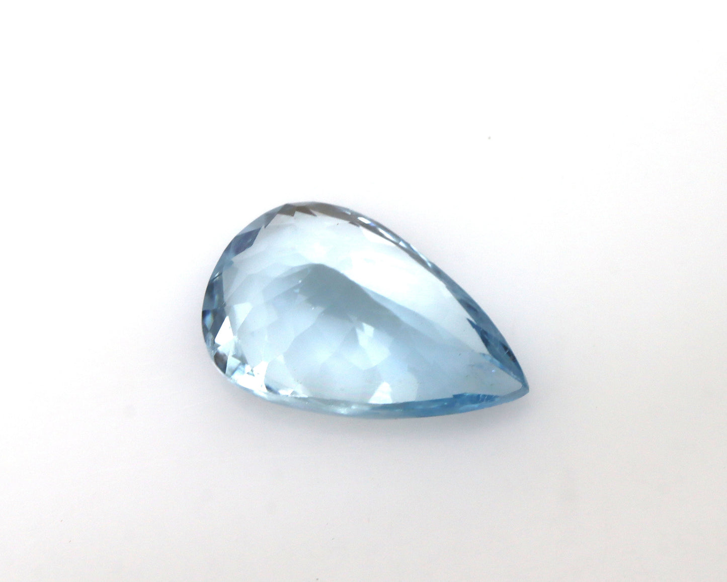 Natural Aquamarine Pear Cut 2.7 Ct Gemstone, AAA Blue Aquamarine for Necklace or Ring, March Birthstone Gift, Faceted Loose Stone