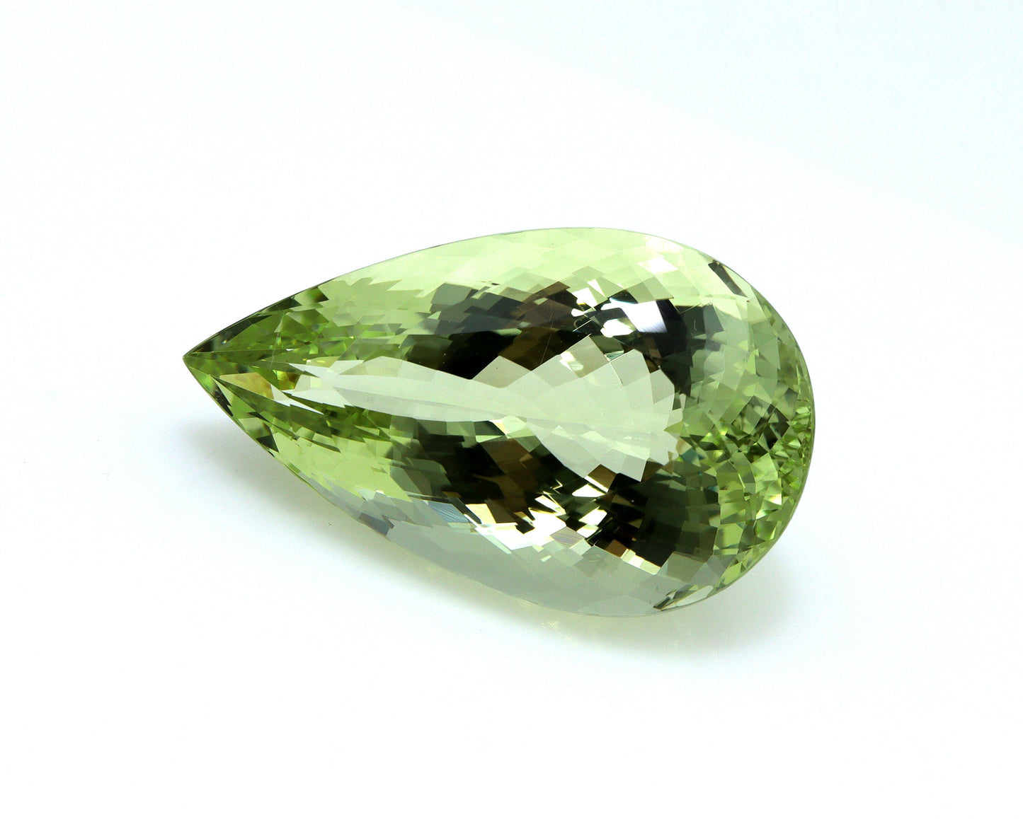 34.7 Ct AAA+ Natural Heliodor – Pear Cut, BIG Greenish Golden Beryl, Collector’s Gemstone, Rare Yellow-Green Beryl