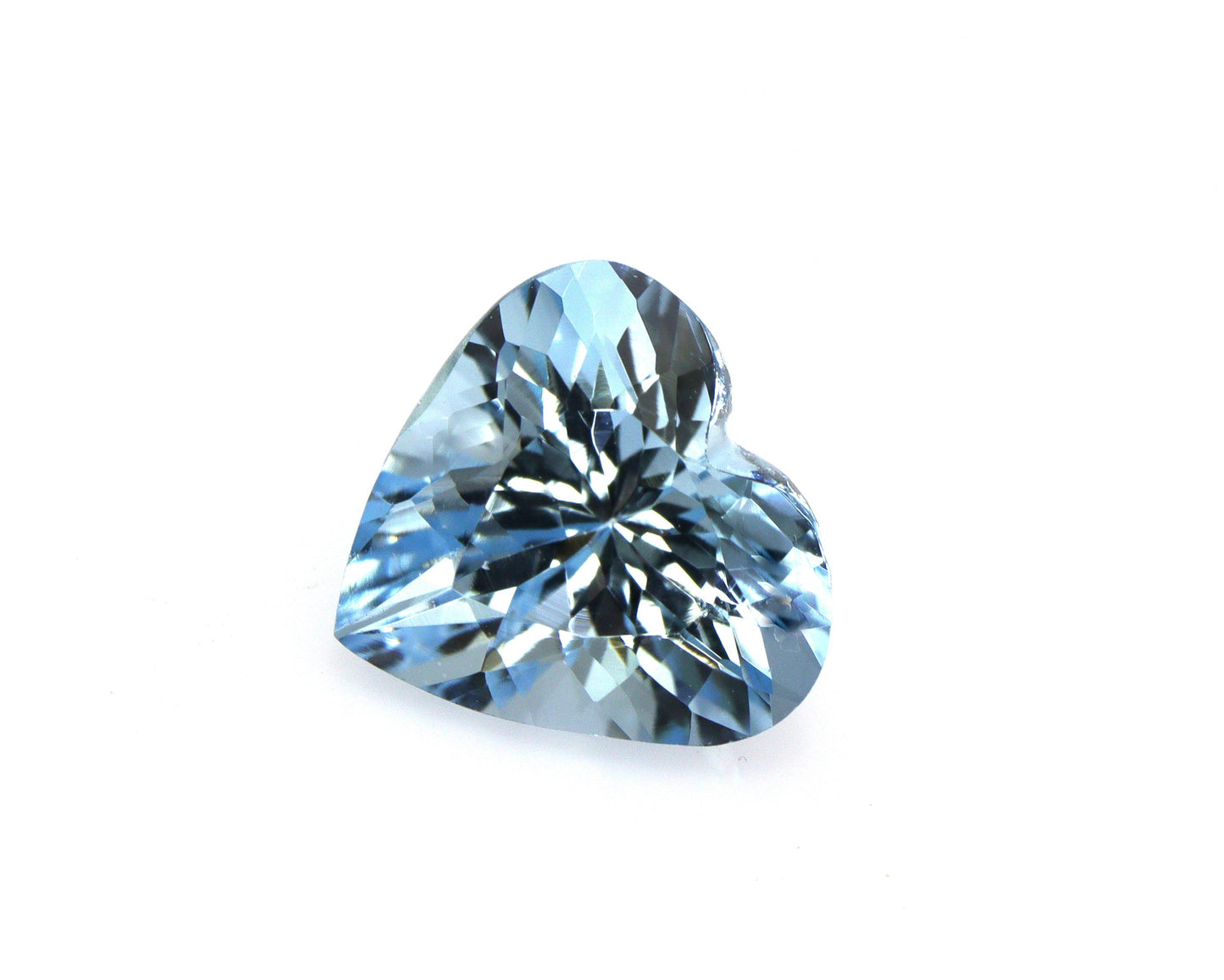 TOP BLUE 9.2 mm Natural Aquamarine Heart Shape, AAA+ Faceted Gemstone, Fine Cut Heart Aquamarine for Engagement Ring or Pendant