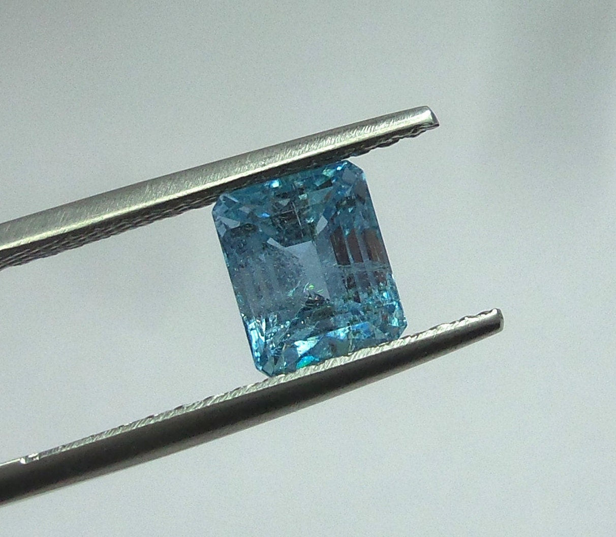2.5 Ct Dark Blue Aquamarine Emerald Cut Gemstone | Natural Unheated Aquamarine | Deep Blue Beryl | March Birthstone | Loose Gem for Ring
