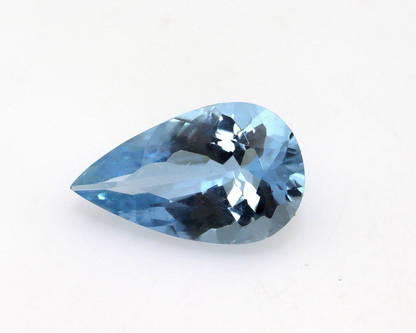 AAA+ Natural Aquamarine Pear Cut | 2.1 Carats | Dark Blue | Untreated Earth Mined | Eye Clean | 12.3x7.4x4.9 mm | Fine Quality Gemstone