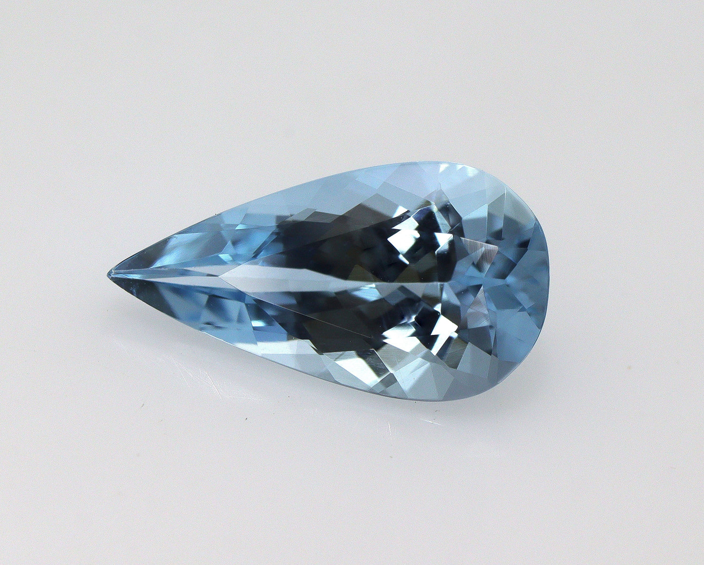 1.48 Ct Dark Blue Aquamarine Pear | AAA+ Gem 12x6.5mm | Natural Gem for Pendant, Pear Ring or Halo Necklace | Fine Cut | Drop Pendant Gem