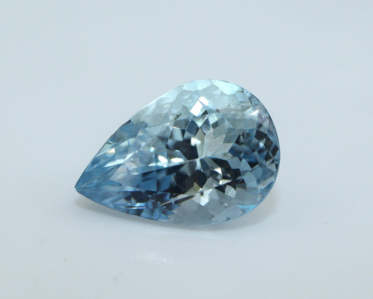 3.3 Ct Natural Aquamarine Pear Cut 12.2x8.4 mm, AAA Loose Gemstone, Medium Blue March Birthstone, Unheated Aquamarine