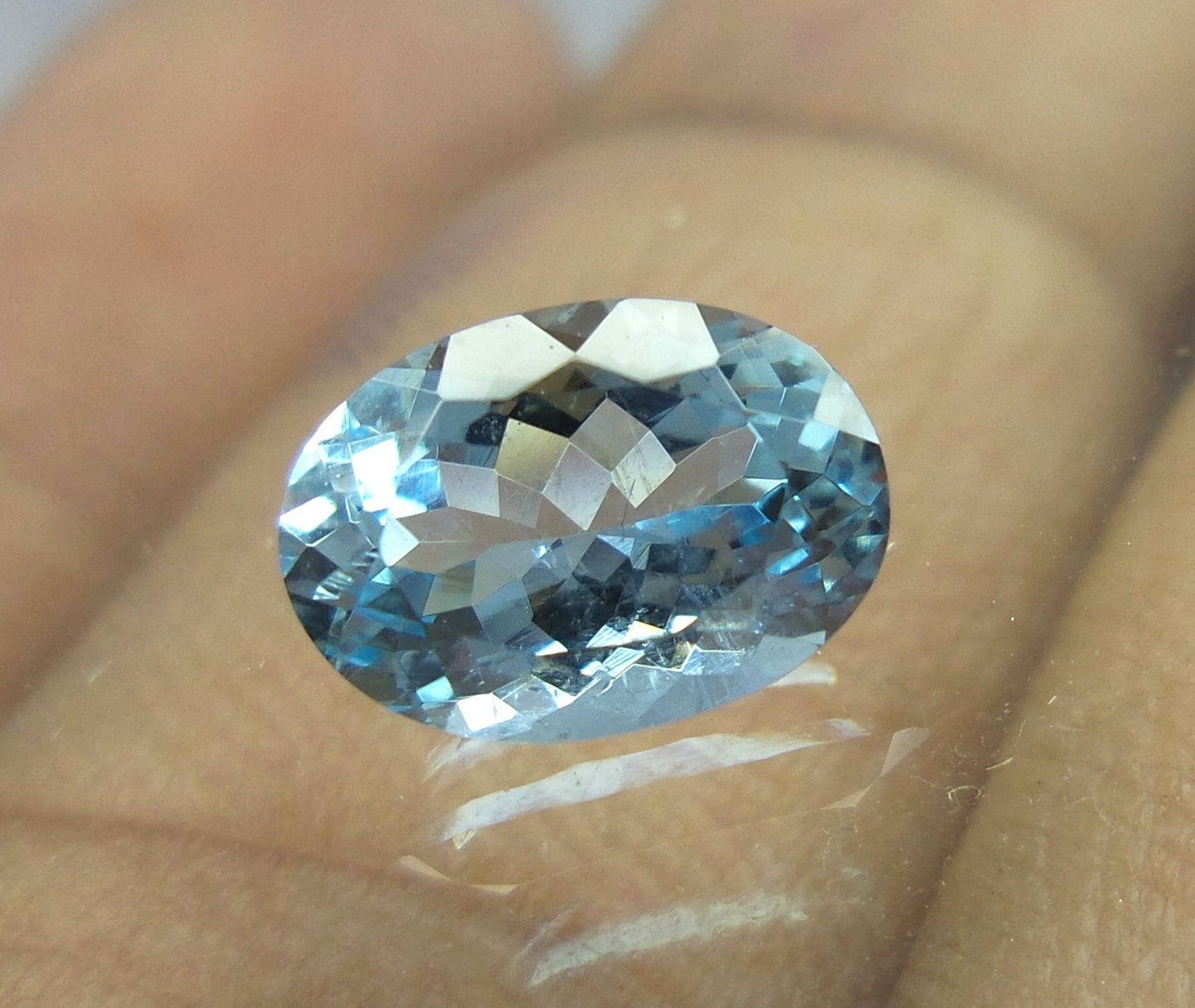 1.8 Cts AAA Natural Aquamarine Oval Cut Loose Gemstone | Eye Clean Aquamarine for Custom Ring or Pendant | March Birthstone Collector’s Gem