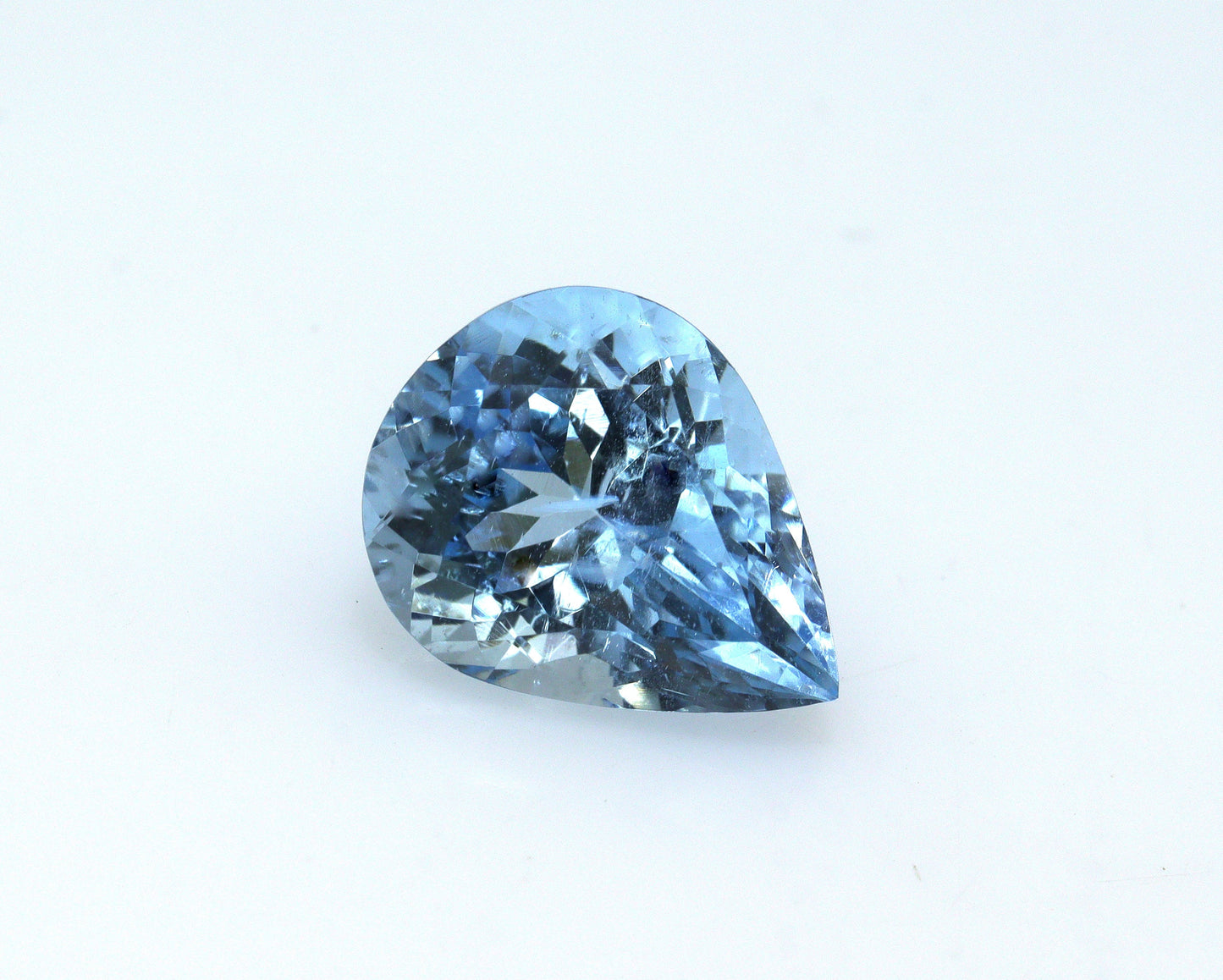 Natural Pear Aquamarine 2.4 Ct | Dark Blue Aquamarine Gemstone | March Birthstone | Loose Aquamarine for Engagement Ring