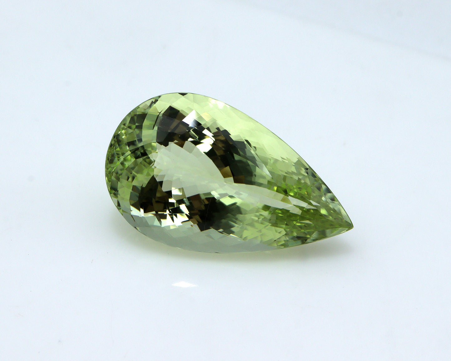 34.7 Ct AAA+ Natural Heliodor – Pear Cut, BIG Greenish Golden Beryl, Collector’s Gemstone, Rare Yellow-Green Beryl