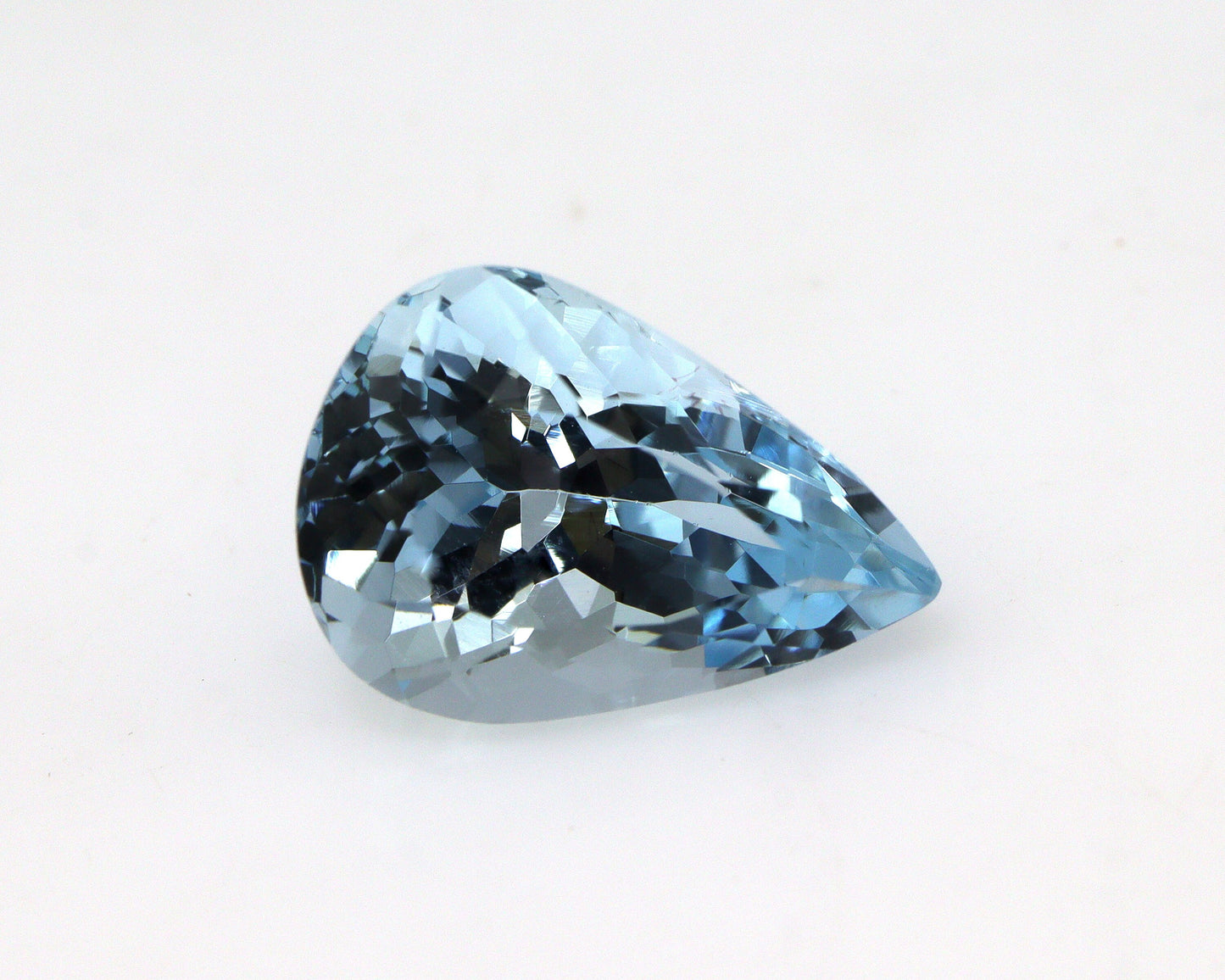 AAA Natural Aquamarine 3.2 Ct Pear Cut Gemstone | Loupe Clean Blue Aquamarine | March Birthstone | Unheated Untreated Aquamarine for Ring