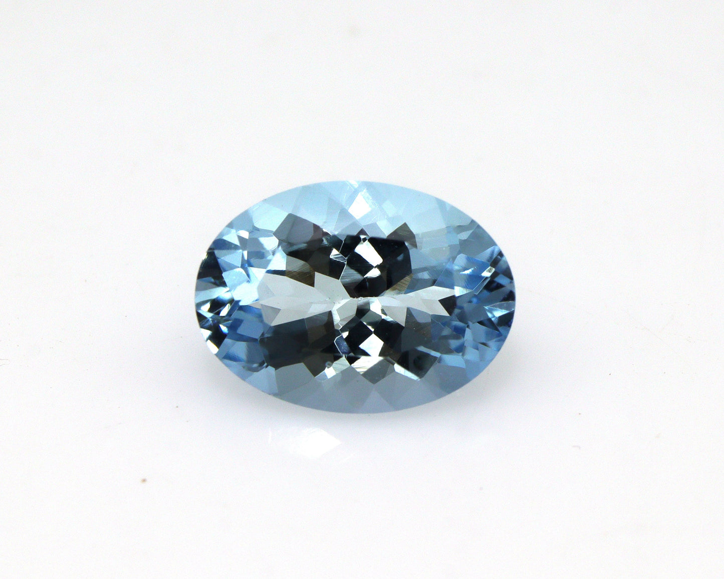 Top Color 2.5 Ct Natural Aquamarine Oval Cut | Close to Santa Maria Blue | Loupe Clean Loose Gemstone