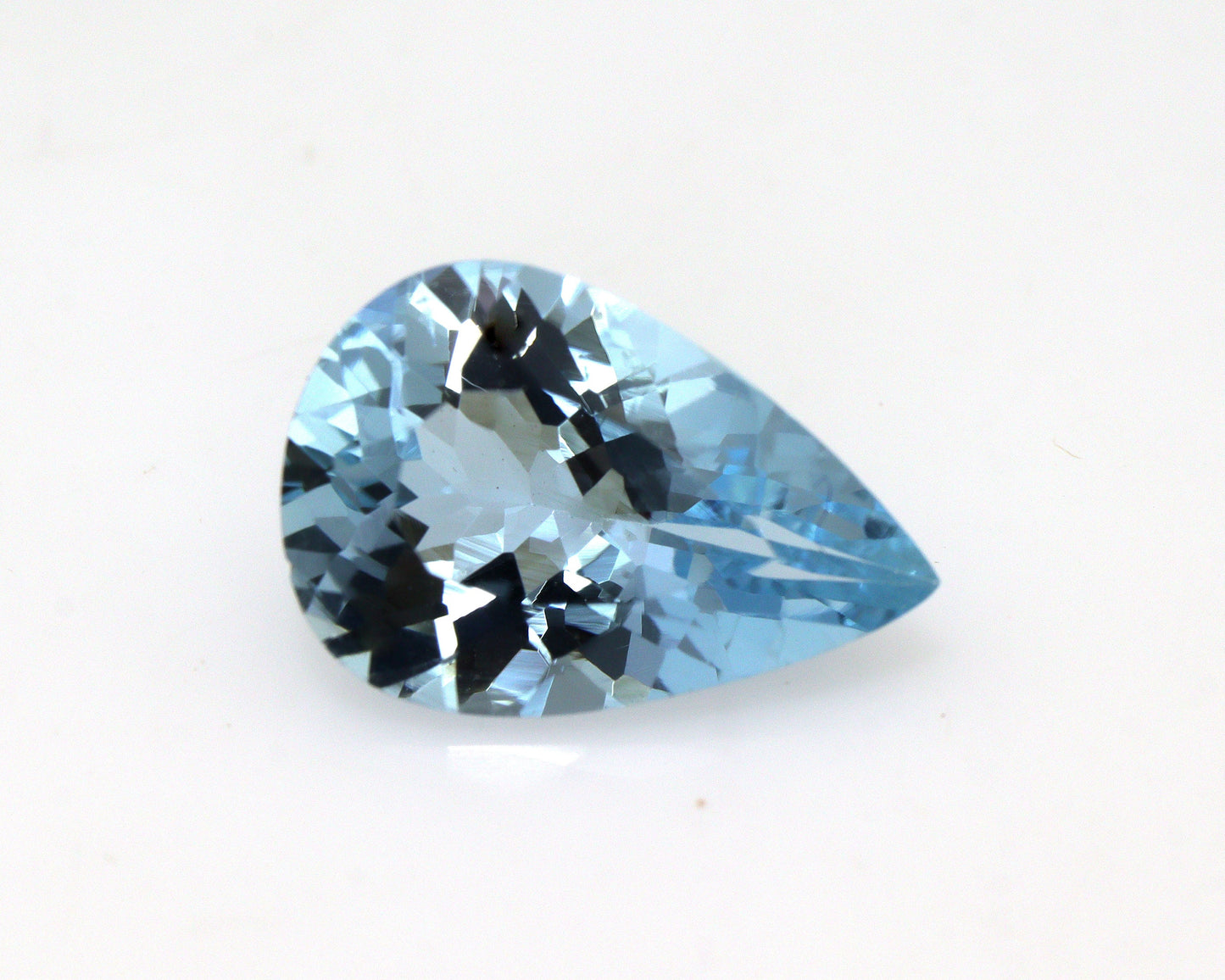 TOP Grade Natural Aquamarine 2 Ct Pear Cut Gemstone | 11.6x7.9 mm Loupe Clean Blue Aquamarine | March Birthstone | Untreated AAA Stone