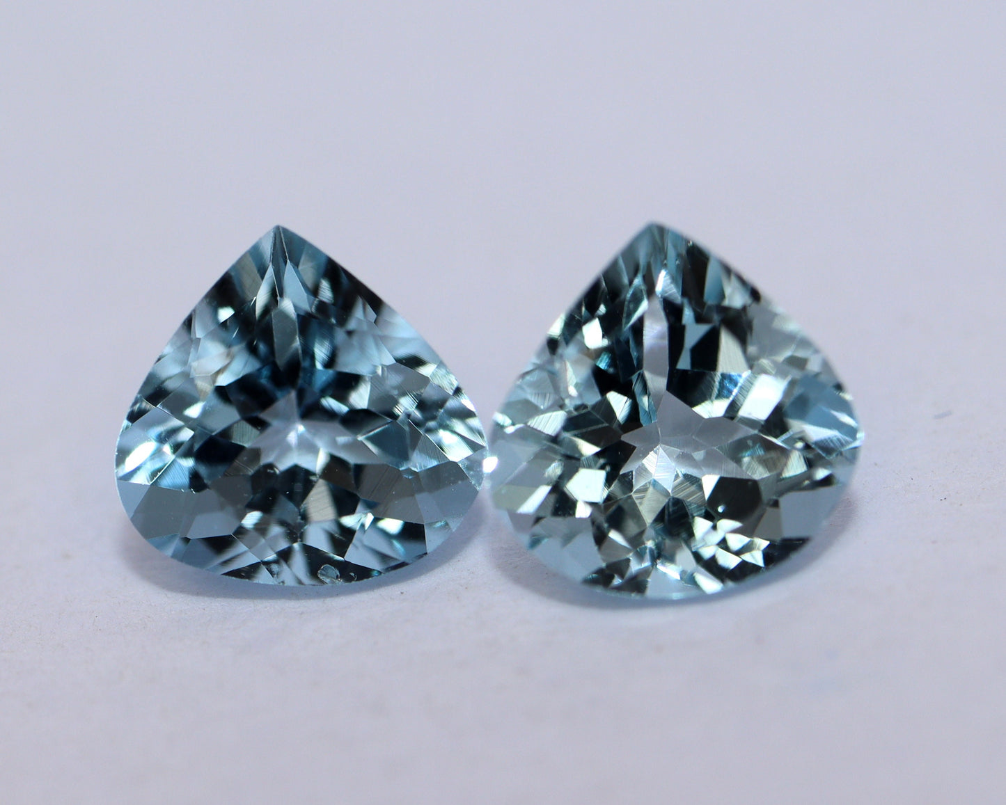 7 mm Heart Cut Aquamarine Gemstone | AAA+ Natural Blue Aquamarine | Loupe Clean Unheated Aquamarine | March Birthstone for Ring or Pendant