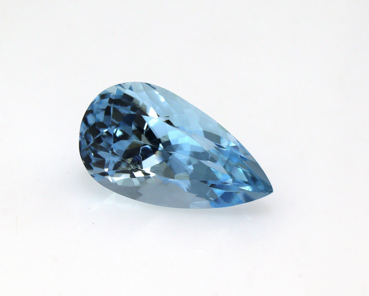 Top Blue 2.6 Ct Pear Cut Aquamarine | AAA+ Natural | Dark Blue Gemstone | Loupe Clean | Engagement Ring Gem | Close To Santa Maria Color
