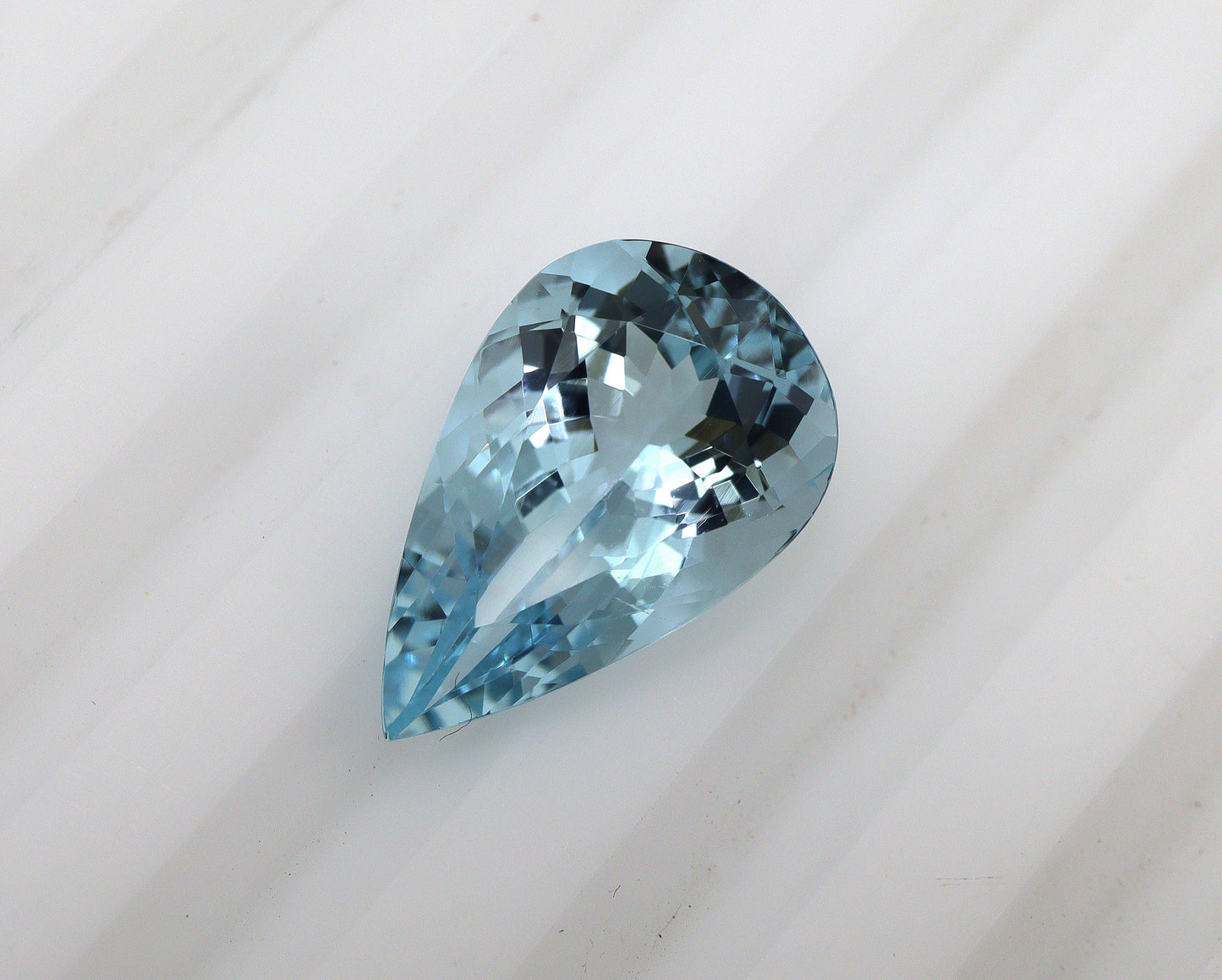 4.2 Ct AAA+ Natural Aquamarine Pear Cut Gemstone | Pure Blue Aquamarine | March Birthstone | Top Grade Stone for Ring or Pendant