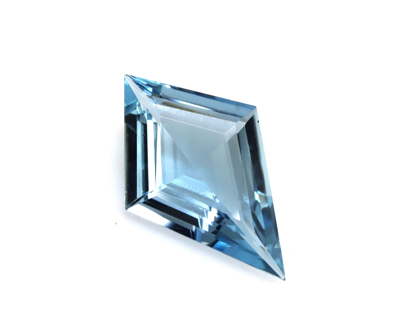 3 Ct AAA Aquamarine Kite Cut 19x11 mm | Exclusive Diamond Shape Natural Gemstone, Designer Cut for Custom Jewelry