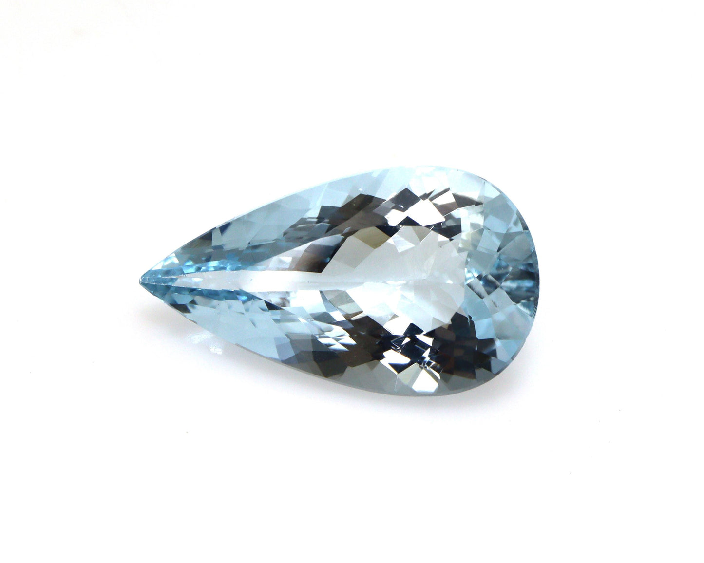 6.3 Ct Natural Aquamarine Pear Cut 19x11 mm | AAA Blue Faceted Gemstone | Loose Aquamarine for Ring, Pendant, Necklace, March Birthstone