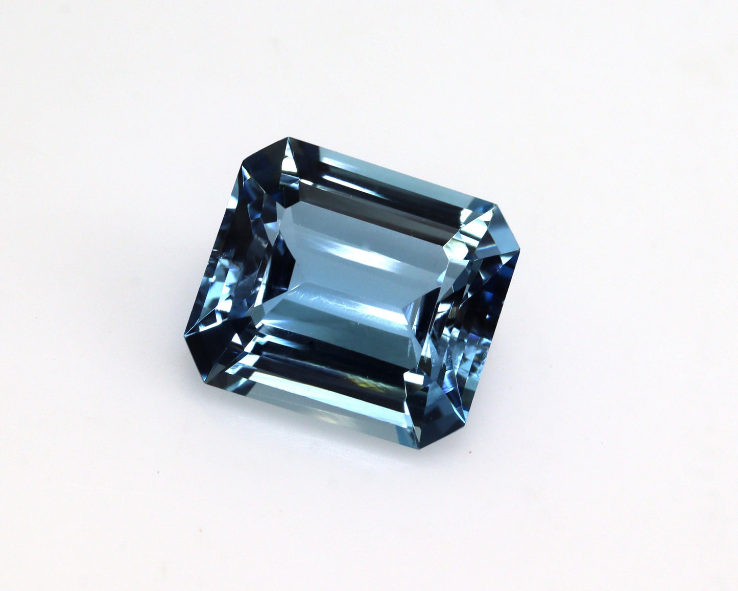 Santa Maria Aquamarine 4.45 Ct | 11x10 mm Dark Blue Emerald Cut Gemstone, Exclusive Natural Stone for Engagement Ring