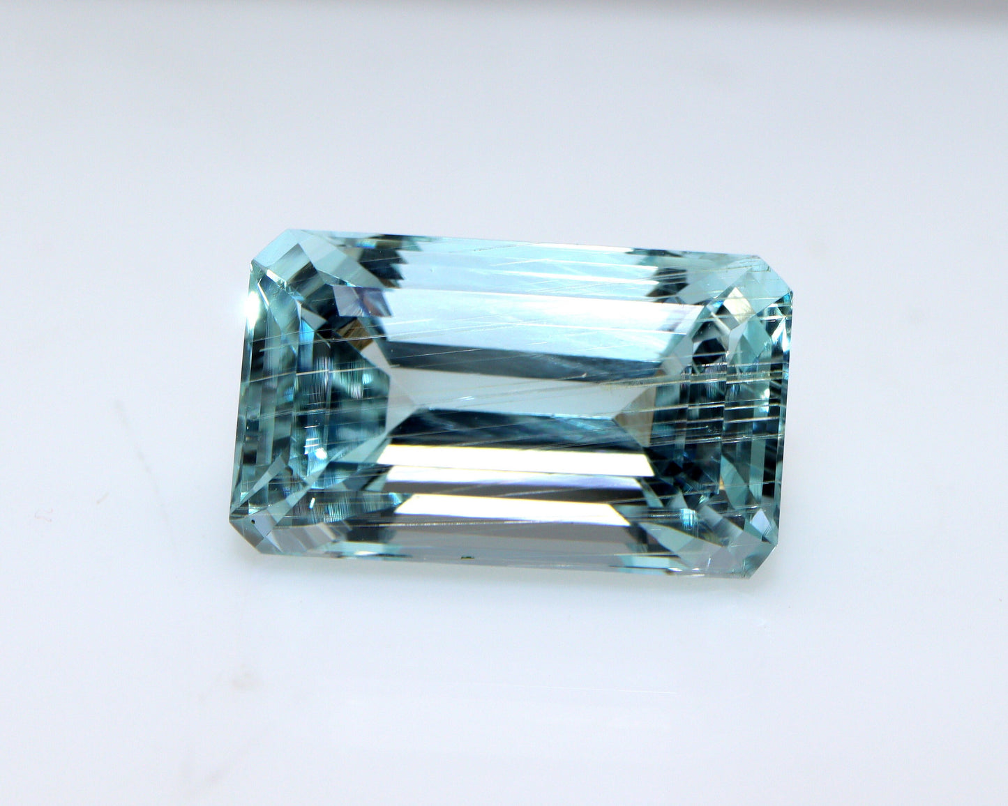12 Ct Natural Aquamarine Emerald Cut, 16.9x10 mm Light Blue Gemstone, Statement Ring Gem, Loose March Birthstone, Custom Jewelry Stone