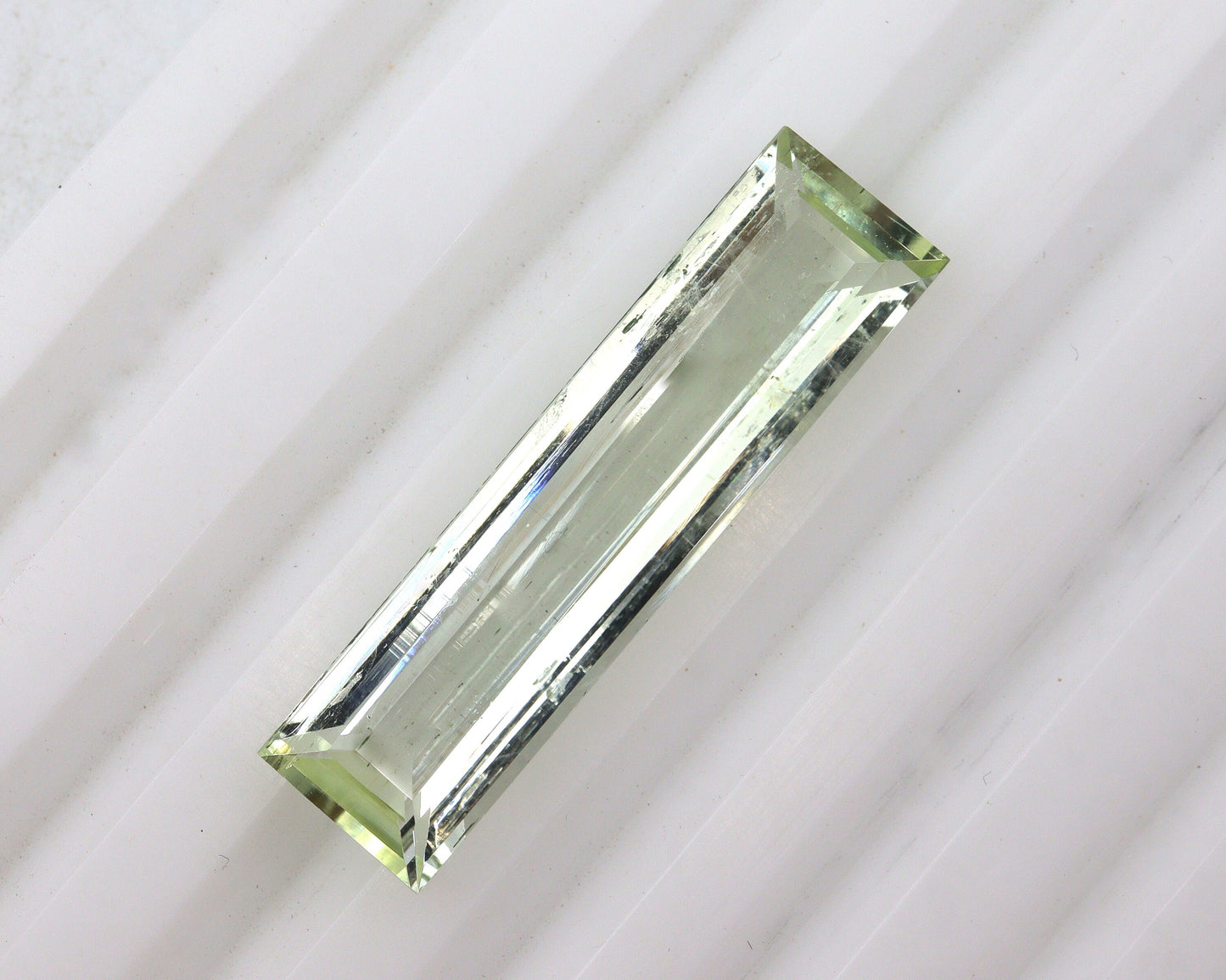 LARGE Baguette! 29.8x7.8 mm Natural Yellow Aquamarine Long Baguette, Baguette Necklace, 9.94 Cts Unique Cut Heliodor, Skinny Cut, Pencils