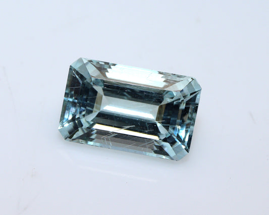 BIG! 8.5 Ct Natural Aquamarine Emerald Cut – 15.3×9.7 mm | VVS Clarity | Top Cut Grade | Loose Stone for Cocktail Ring & Statement Jewelry
