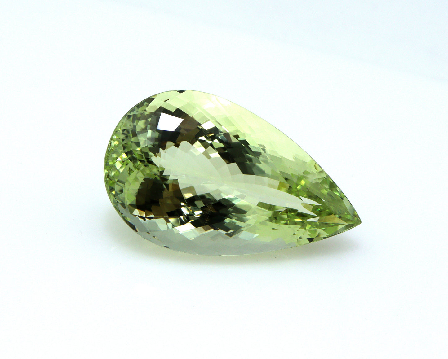 34.7 Ct AAA+ Natural Heliodor – Pear Cut, BIG Greenish Golden Beryl, Collector’s Gemstone, Rare Yellow-Green Beryl