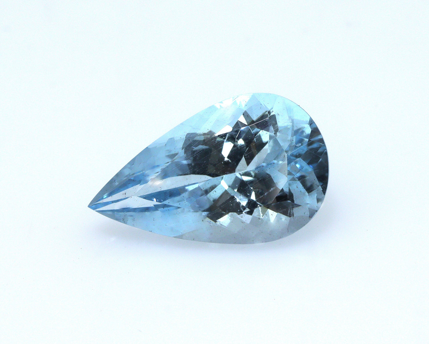 Natural Aquamarine 4.9ct Pear Loose Gemstone | VVS Blue Aquamarine For Ring Pendant | 16x9.7mm Pear Cut | African Origin, Halo Drop Necklace