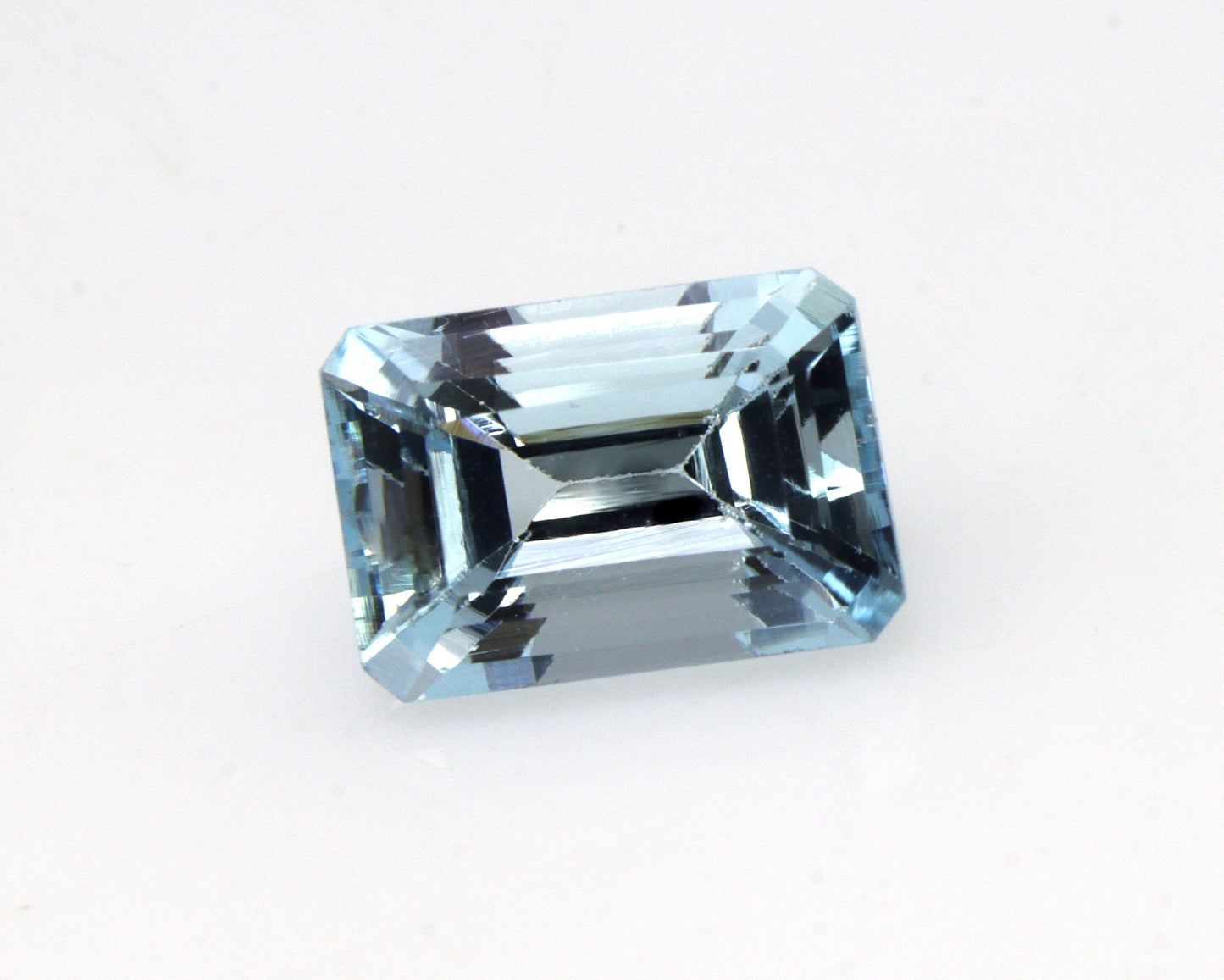 2 Ct Emerald Cut Aquamarine Gemstone | AAA Natural Aquamarine Octagon | Light Blue March Birthstone | For Ring or Necklace | Loose Stone