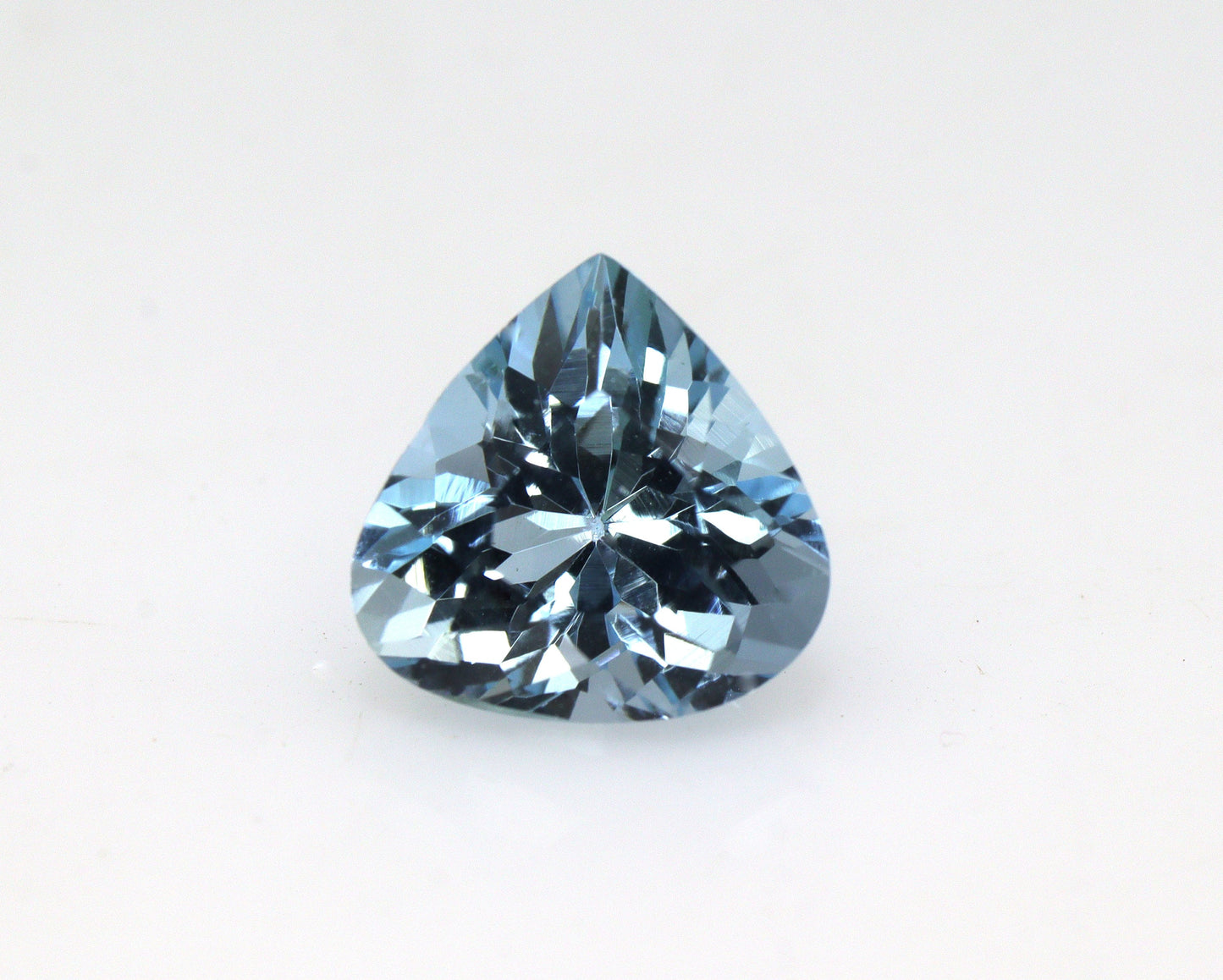 8 mm AAA Natural Aquamarine Heart Cut – 1.56 Ct Loose Blue Aquamarine | For Heart Wedding Ring, Necklace | Eye Clean & Transparent